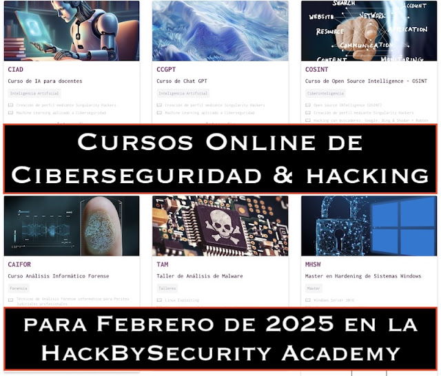 Cursos Online de Ciberseguridad & hacking para Febrero de 2025 en la ...